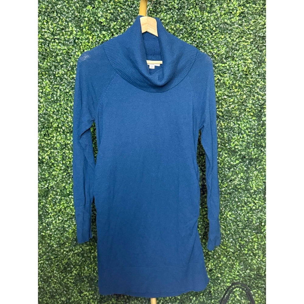 Liz Lange, Maternity Sweater Dress, Teal Blue, Size L, Excellent, $35